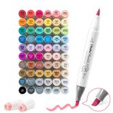 Ohuhu Honolulu S 60 Illustration Tone Colors Dual Soft Tips Alcohol Art Markers, Brush & Soft Chisel near me