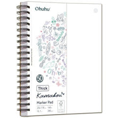Ohuhu Heavyweight Bleedproof Double-Sided Marker Pad, Spiral-Bound - Kamakou near me