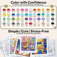 Ohuhu Honolulu B 48 Colors Alcohol Markers with Coloring Book free delivery
