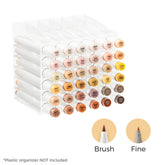 Ohuhu Honolulu 36 Skin Tone Colors Dual Tips Portrait Alcohol Art Markers (New Color Codes) best price