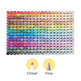 Ohuhu Oahu 320 Colors Dual Tips Alcohol Art Markers, Fine & Chisel (New Color Codes) US delivery