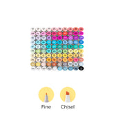 Ohuhu Oahu 100 Colors Dual Tips Alcohol Art Markers, Fine & Chisel low price