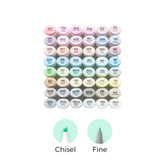 Ohuhu Oahu 48 Pastel Colors Dual Tips Alcohol Art Markers, Fine & Chisel (New Color Codes) near me