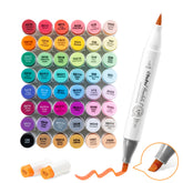Ohuhu Honolulu S 48 Colors Dual Soft Tips Alcohol Art Markers, Brush & Soft Chisel free delivery