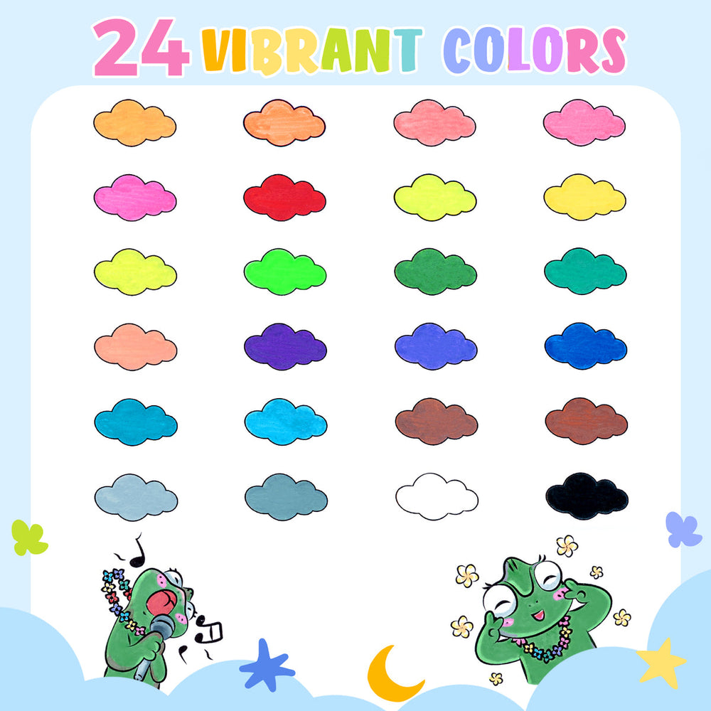 Ohuhu Washable Acrylic Paint Markers for Kids Bullet Tip low price