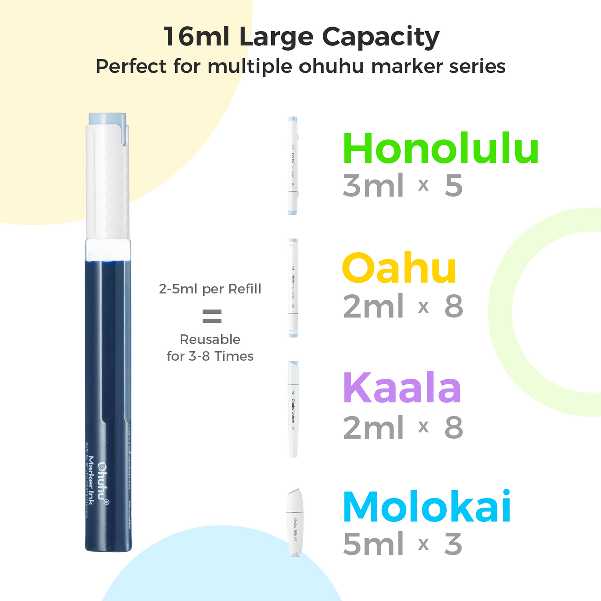 Ohuhu Marker Ink BV15 / V340 Refill for Alcohol marker discount