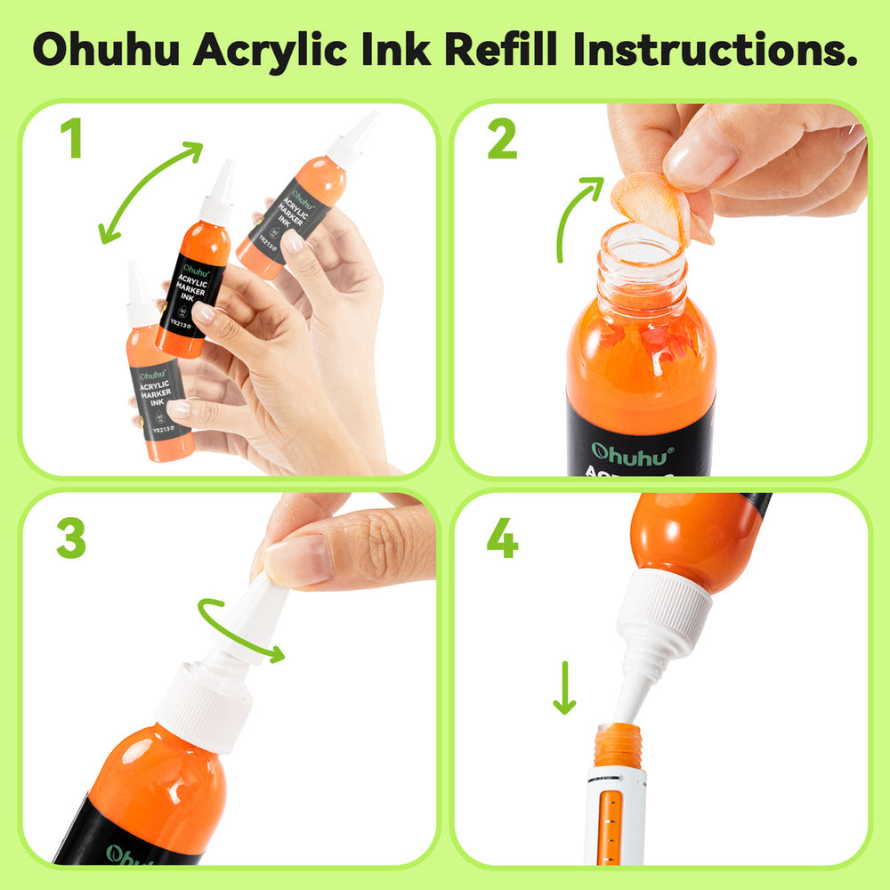 Ohuhu Acrylic Marker Ink Refill for Mauna Kea & Hanauma Series near me