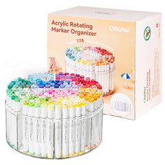 Ohuhu 360° Rotating Clear Acrylic Marker Organizer best price