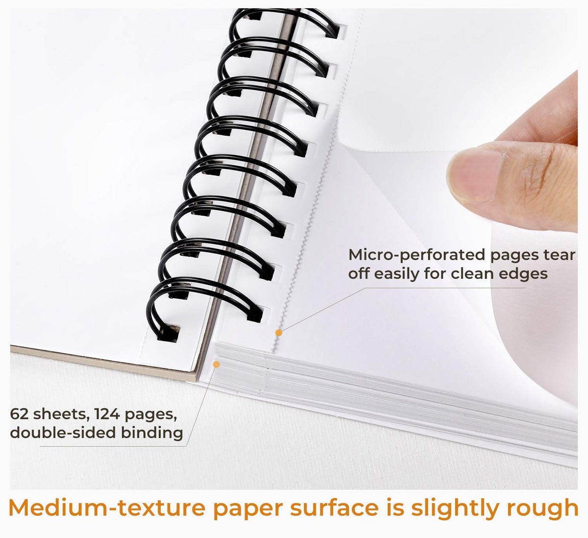 Ohuhu Spiral-Bound Mix Media Pad for Multiple Techniques low price