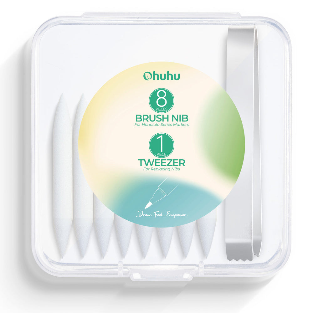 Ohuhu Replacement Brush Nibs Of Honolulu & Honolulu B Series discount
