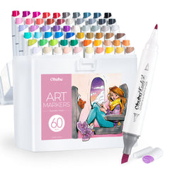 Ohuhu Kaala Five Tones Slim Broad and Fine Dual Tips Alcohol Art Markers low price