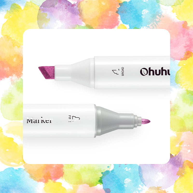 Ohuhu Oahu E280 / Y611 Individual Marker, Fine & Chisel free delivery