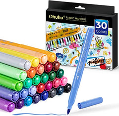 Ohuhu Fabric 30 Color Markers Permanent for Clothes low price