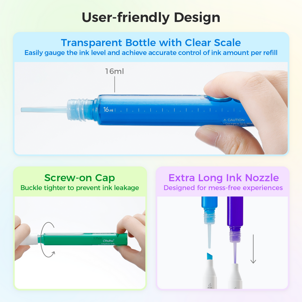 Ohuhu Marker Ink E47 / E288 / YR209 Refill for Alcohol marker low price