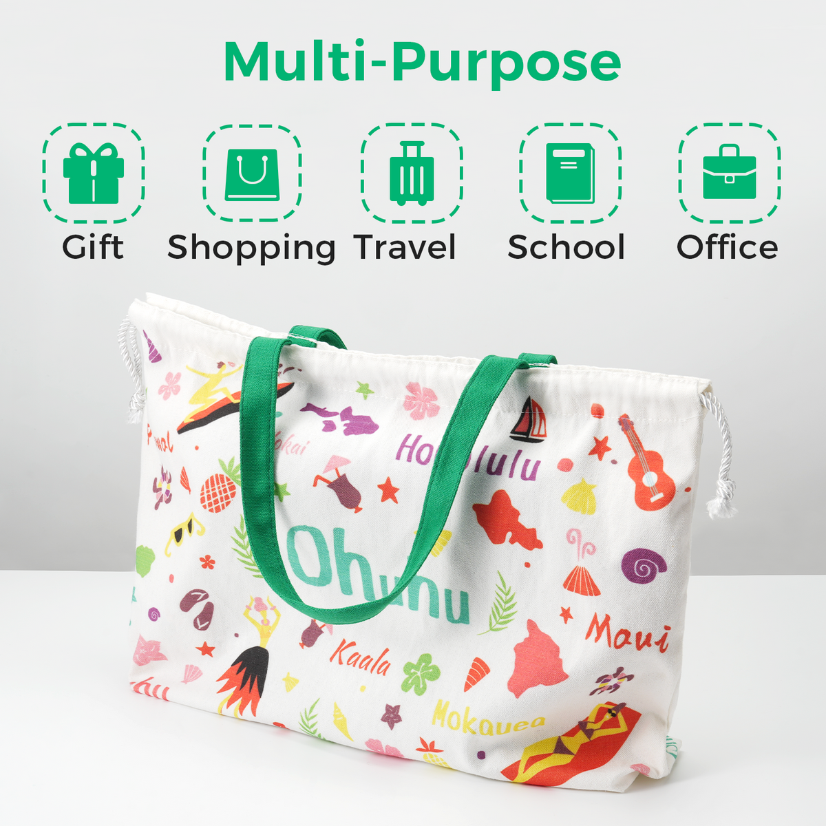 Ohuhu Canvas Gift Bag for Multi-purpose, Available in Two Sizes US delivery