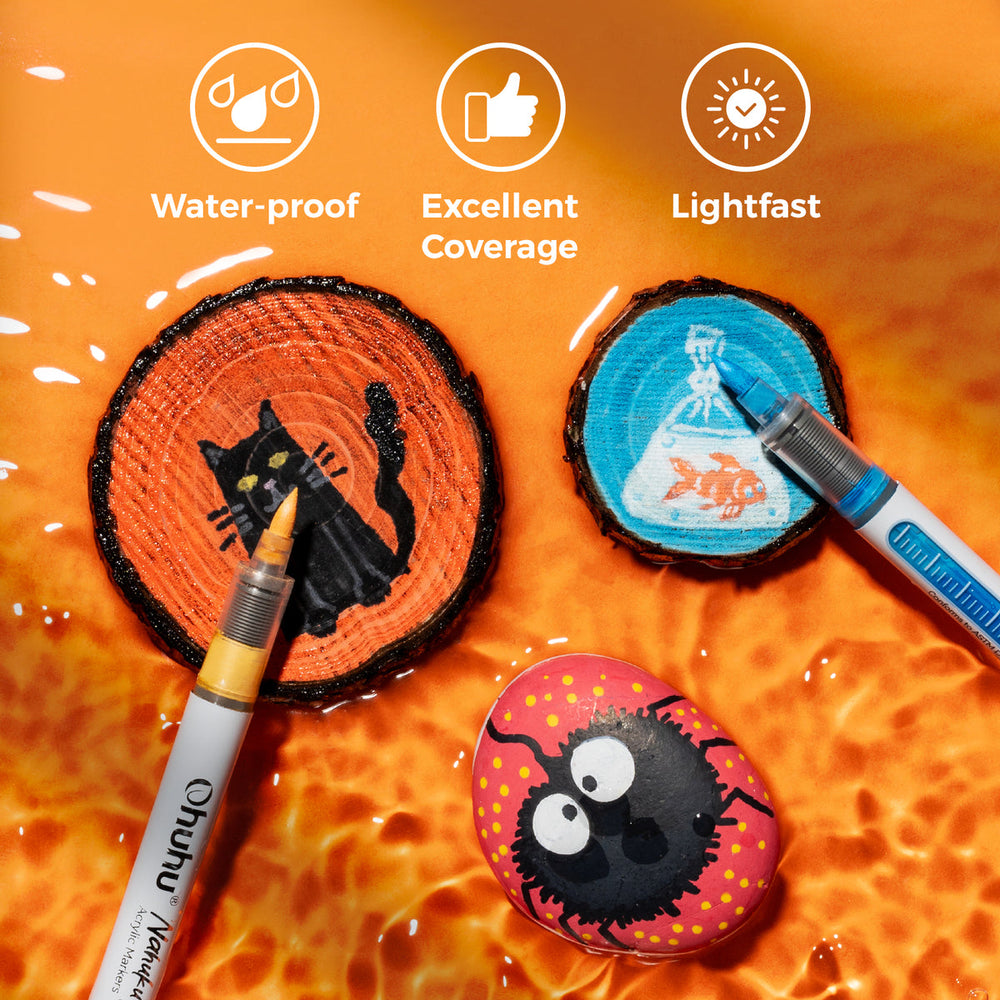 Ohuhu Direct-ink Acrylic Markers 24 Colors - Nahuku best price